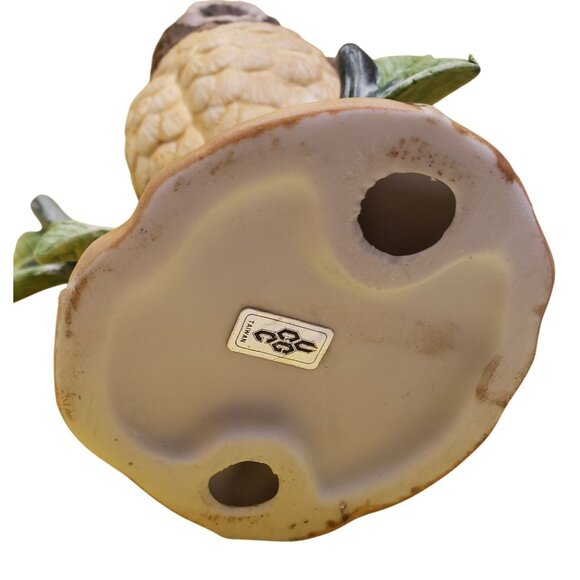 Vintage UCG Taiwan Owl Figurine On Tree Branch - Picture 7 of 11